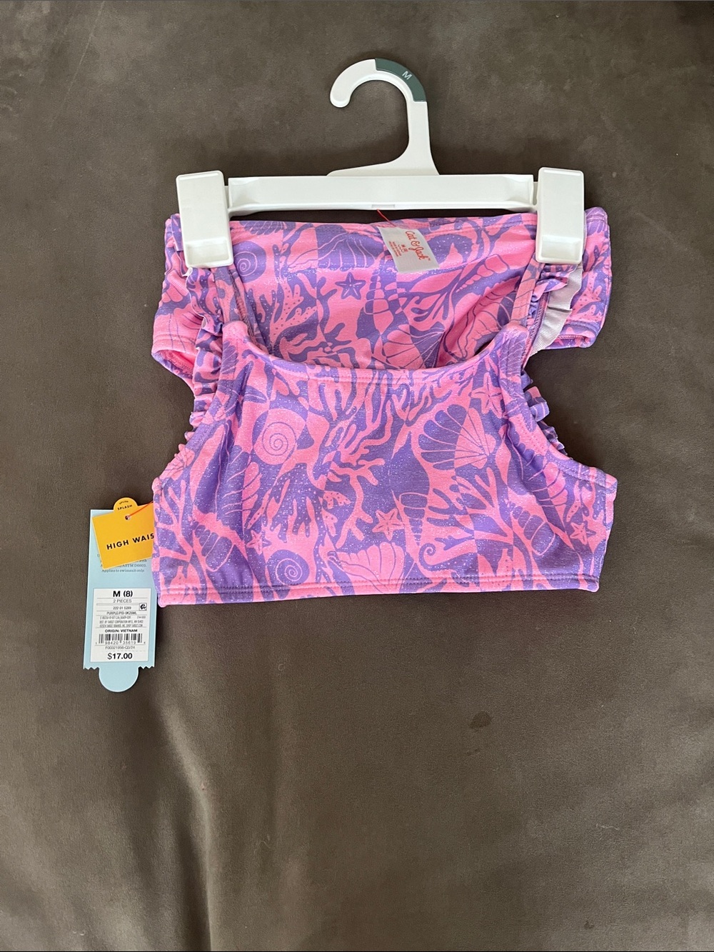 Carter's Pink and Purple Seashell Swim Bottoms